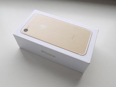 APPLE iPhone 7 32GB Gold - NEPOUŽITÝ - ZÁRUKA 12 MĚSÍCŮ - KOMPLETNÍ