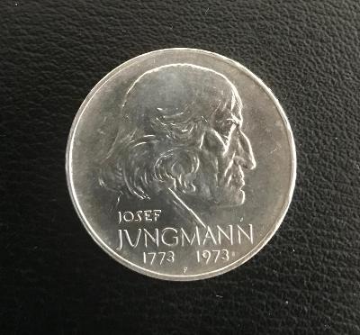 Stříbrná mince 50Kčs  1973 - JOSEF JUNGMANN,Perfektní stav