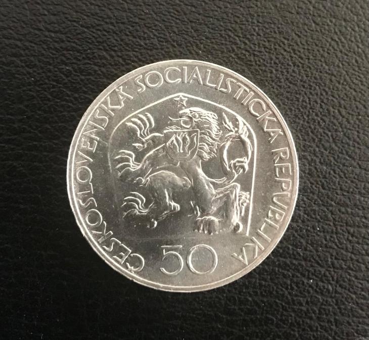 Stříbrná mince 50Kčs  1973 - JOSEF JUNGMANN,Perfektní stav - Numismatika Česko