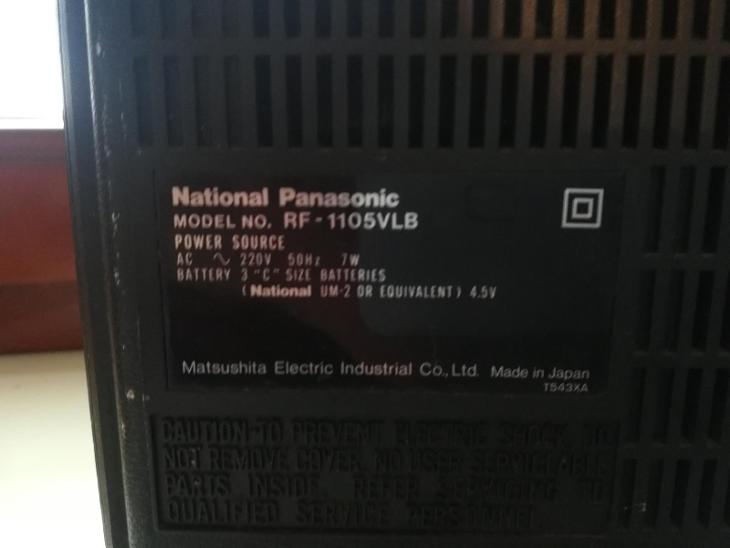National Panasonik RF1105 VLB Japan 1978 - Starožitnosti