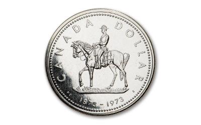 STŘÍBRA MINCE CANADA   1 DOLLAR 1973