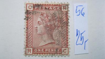 Anglie - razítkovaná známka katalogové číslo 56