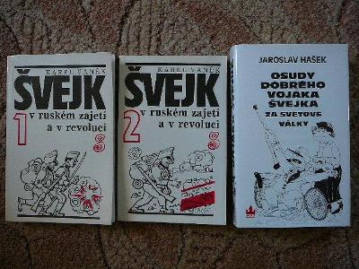 3 knihy ŠVEJK - extra cena za vše