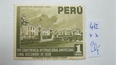 Peru - čistá známka katalogové číslo 412