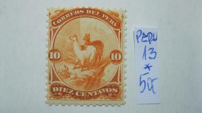 Peru - čistá známka katalogové číslo 13