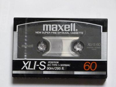 kazeta Maxell XLI-S 60, typ I, 1986-87