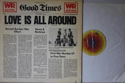 War Featuring Eric Burdon Love Is All Around LP 1976 vinyl super stav