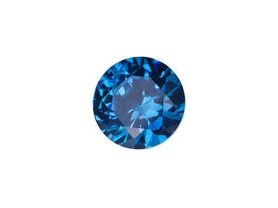 Modrý kubický zirkon vyrobený tvrdý a kvalitní šperkový drahokam 6,5mm