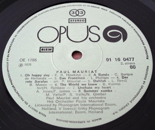Paul Mauriat And His Orchestra - LP - Hudba