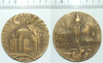 Medaile - Kultura - Národní Divadlo - Knobloch