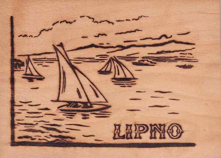 LIPNO - DŘEVĚNÁ POHLEDNICE - 14-XY97 - Pohlednice místopis