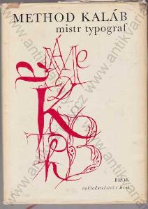 Method Kaláb Mistr typograf  1885-1963, Blok 1967