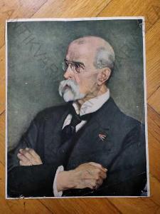 T. G. Masaryk reprodukce portrét 34x27cm