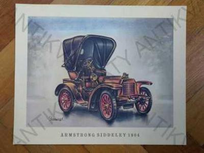 Armstrong Siddeley 1904 reprodukce 30x37,5cm