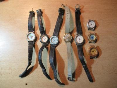 Staré dámské hodinky mix - Japan - 8 ks