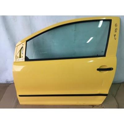 VW Fox 03- drzwi lewe żółte