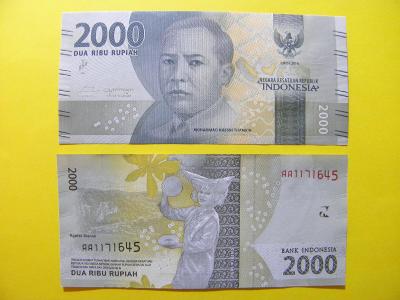 2.000 Rupiah 2016 Indonesia - P155 - UNC -  /J175/