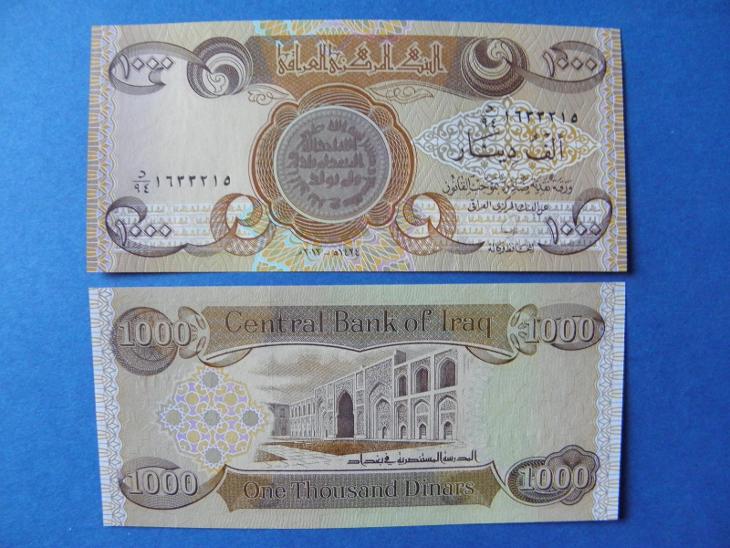 1.000 Dinars 2013 Iraq - sig.28 - P93b - UNC - /J181/ - Bankovky Asie