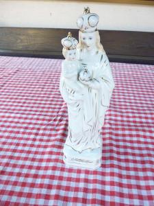 velká stará porcelánová soška -  PANNA MARIE S JEŽÍŠKEM