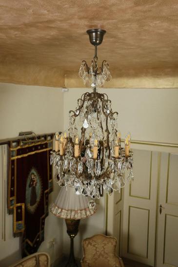 Párové křišťálové lustry Ludvík XVI - Starožitnosti