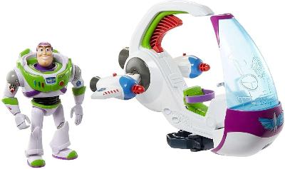 Mattel Toy Story Vesmírná loď a Buzz Rakeťák. Nové.