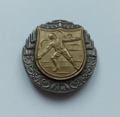 Odznak pro vrhače granátů a granátníky, období  1938-39, 100% původní 