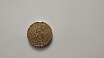 Španělská mince Juan Carlos I. Rey de Espaňa 1984 - Cien pesetas
