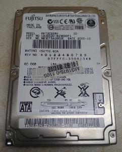 Fujitsu 60GB, 2,5", 5400rpm, SATA 3Gb/s, 8MB, MHT2060BH