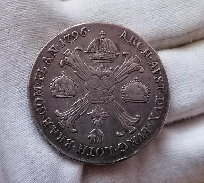 1 tolar 1796 B, František II., mincovna Kremnice