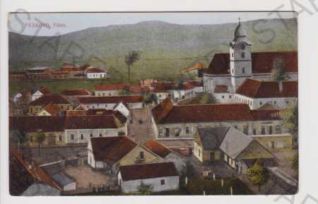 Slovensko - Filakovo - celkový pohled, kolorovaná