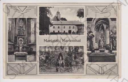 Slovensko - Mariatál - kostel, oltář, Panna Marie 