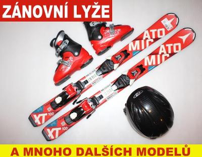 Dětské lyže ATOMIC 100cm +boty Salomon 33EU +helma