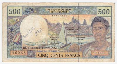 Francúzka Polynézia 500 Francs 1995 Pick 1c,stav F