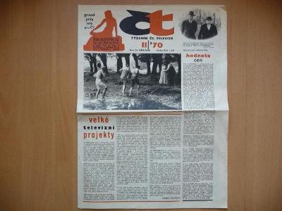 Časopis - Týdeník Československé televize - číslo 11. z roku 1970