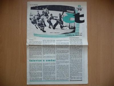 Časopis - Týdeník Československé televize - číslo 12. z roku 1970