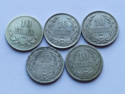 Konvolut mincí 5 ks R-U 
