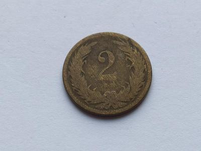 mince rakousko-uhersko 2 filler 1893 - vzácný, hledaný !!!