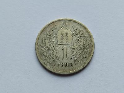 mince rakousko-uhersko 1 Koruna 1899 stříbro !!!