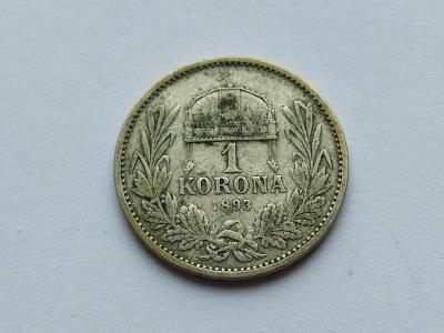 mince rakousko-uhersko 1 Koruna 1893 stříbro uherská ražba !!!