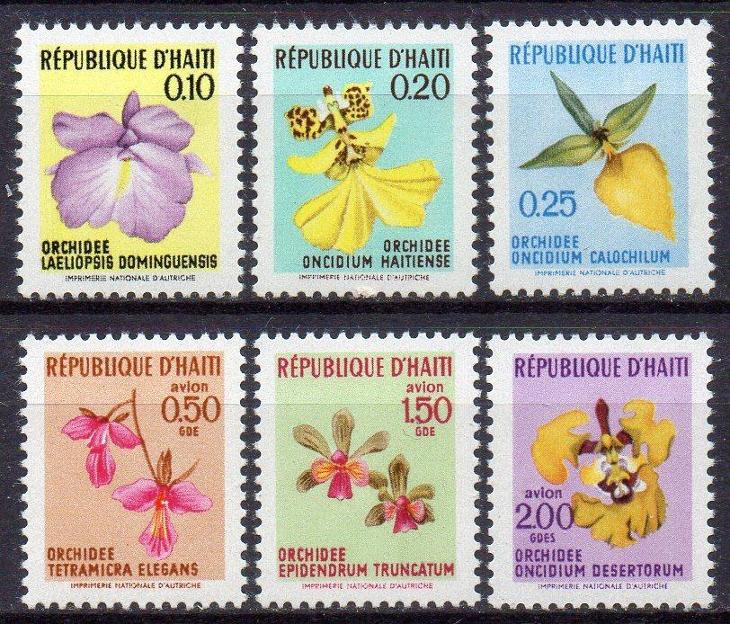 Haiti-Orchideje 1970**  Michel 1104-1109 / 20 €