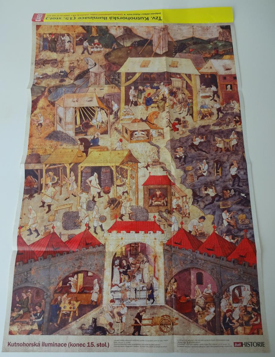 Plakát - Kutnohorská iluminace z 15.stol. - Zberateľstvo