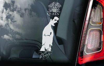 Queen / Freddie Mercury - samolepka na sklo auta