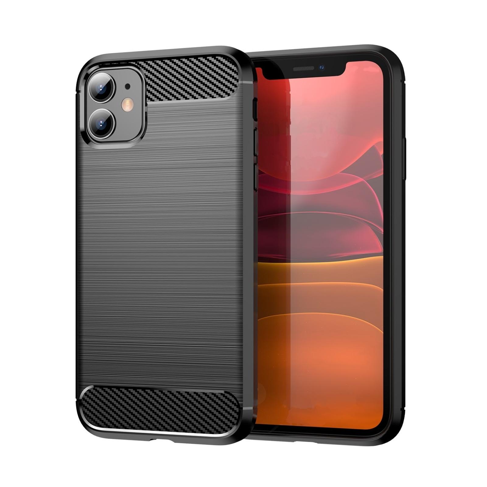 Carbon TPU kryt pro iPhone 11 - undefined