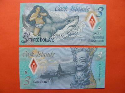3 Dollars 2021 Cook Islands - Pnew - UNC - /Y247/