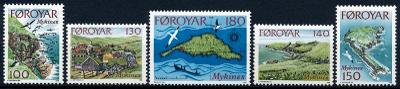 Faerské ostrovy 1978 **/Mi. 31-5 , komplet , mapa , /L22/