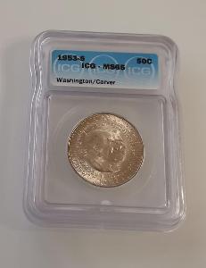 1/2 Dollar 1953-S USA Washington/Carver mince stříbro