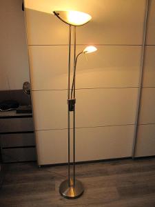 EGLO - Stmívatelná stojací lampa 1xR7s/230W + 1xG9/33W bronz