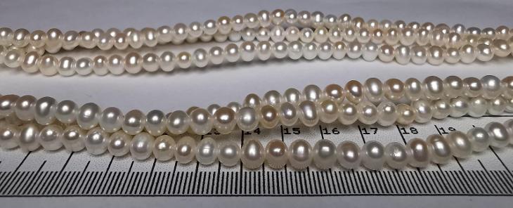 Perlovy náhrdelník 120cm, 4-5mm. PC: 1950 Kč. (KS3342) - Šperky a hodinky