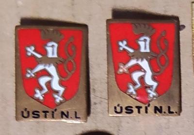 P115 Odznak Ústí nad Labem  2ks