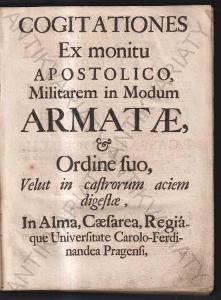 Cogitationes Ex monitu Apostolico Militarem 1730